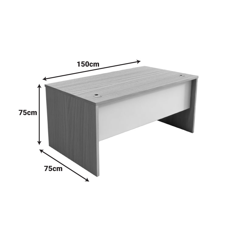 Γραφείο εργασίας Armadi pakoworld sonoma-λευκό 150x75x75εκ
