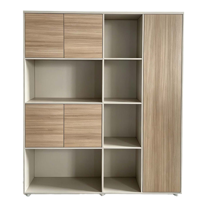 Βιβλιοθήκη γραφείου Chidi 4Life σε oak-μπεζ απόχρωση 160x40x200εκ