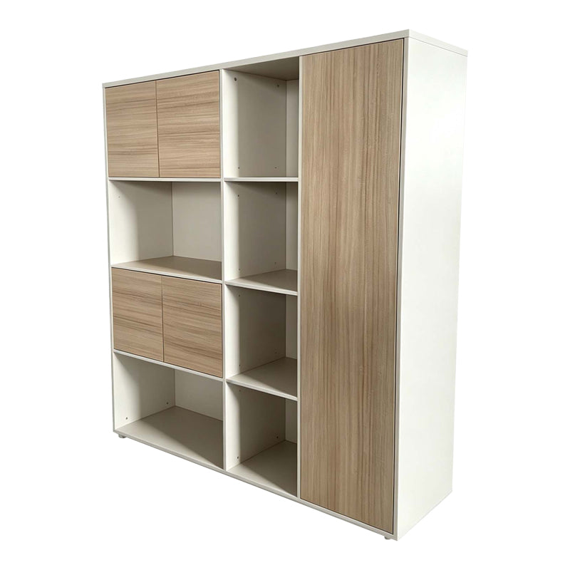 Βιβλιοθήκη γραφείου Chidi 4Life σε oak-μπεζ απόχρωση 160x40x200εκ