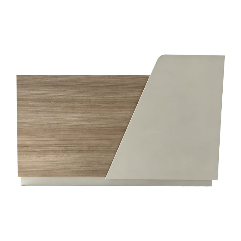 Γραφείο reception Kalu 4Life σε oak-μπεζ απόχρωση 160x60x105εκ