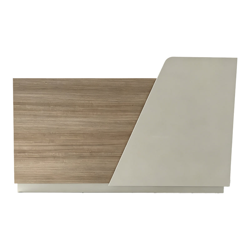 Γραφείο reception Kalu 4Life σε oak-μπεζ απόχρωση 180x60x105εκ