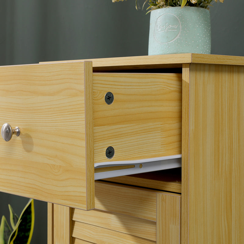 Ντουλάπι-στήλη Chesy pakoworld mdf σε φυσική απόχρωση 32x30x87εκ