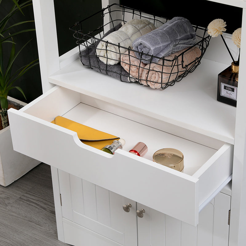 Ντουλάπι-στήλη Sejo pakoworld mdf λευκό 60x32.5x154εκ