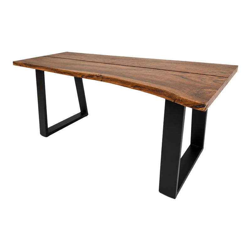 Τραπέζι Miles 4Life μασίφ ξύλο ακακίας καρυδί 200x100x76εκ