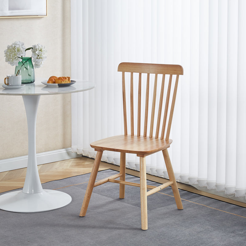 Καρέκλα Bristol 4Life rubberwood σε φυσική απόχρωση 45x51x86εκ