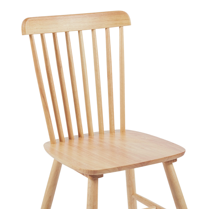 Καρέκλα Bristol 4Life rubberwood σε φυσική απόχρωση 45x51x86εκ