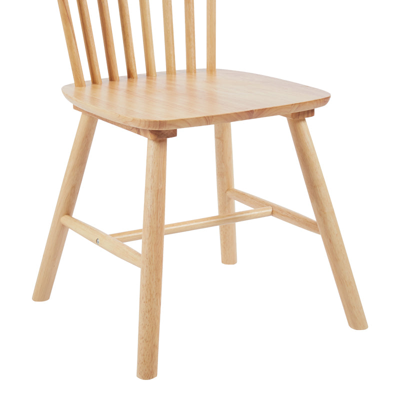 Καρέκλα Bristol 4Life rubberwood σε φυσική απόχρωση 45x51x86εκ