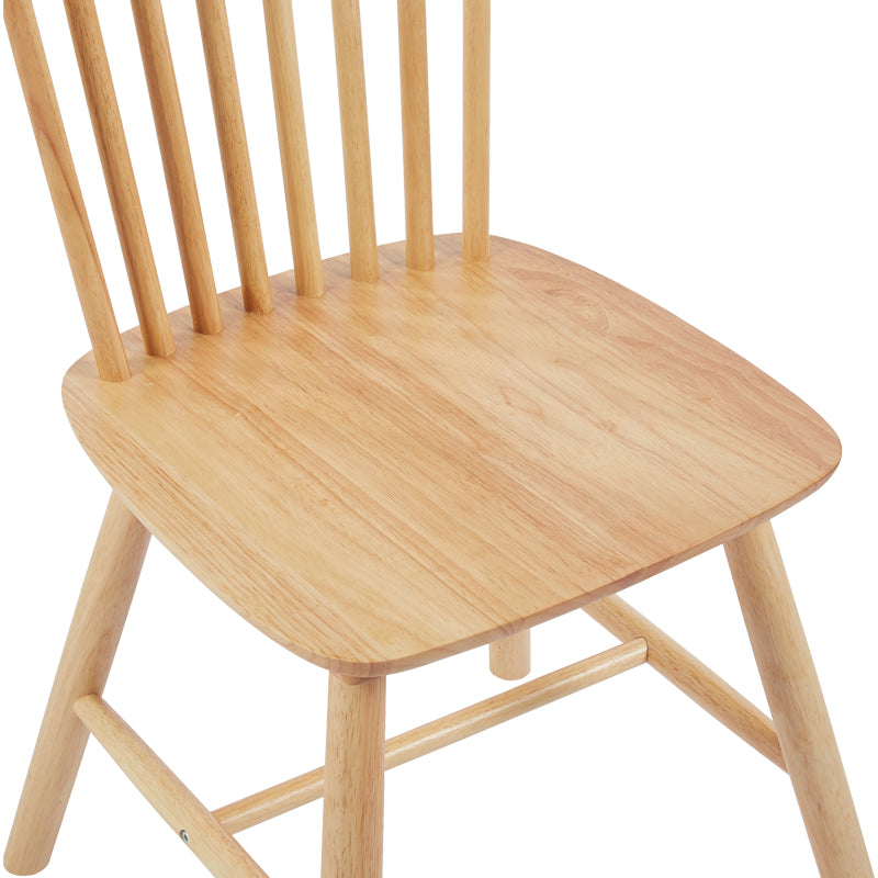Καρέκλα Bristol 4Life rubberwood σε φυσική απόχρωση 45x51x86εκ