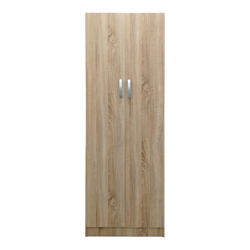 Ντουλάπα δίφυλλη Athos pakoworld σε sonoma απόχρωση 60x42x180εκ