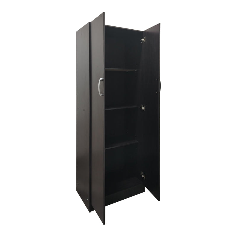 Ντουλάπα δίφυλλη Athos pakoworld σε wenge απόχρωση 60x42x180εκ