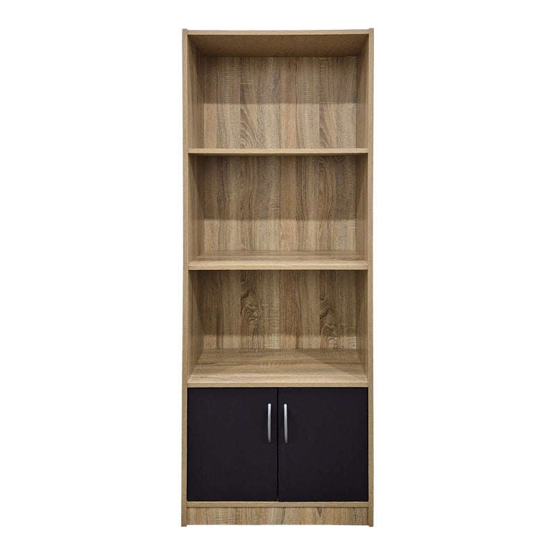 Βιβλιοθήκη Tekaro pakoworld sonoma-ανθρακί 60x29x166εκ