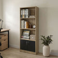 Βιβλιοθήκη Tekaro pakoworld sonoma-ανθρακί 60x29x166εκ