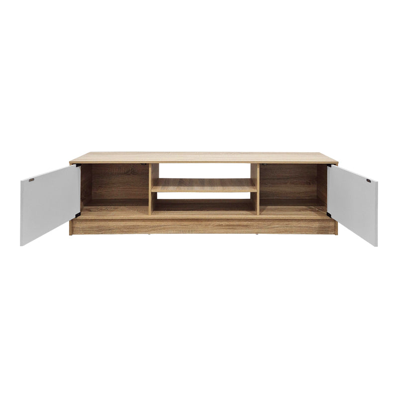 Έπιπλο τηλεόρασης Sasa pakoworld sonoma-λευκό 150x35x41.5εκ