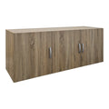 Πατάρι ντουλάπας τρίφυλλο Alvia pakoworld sonoma 150x51x60εκ