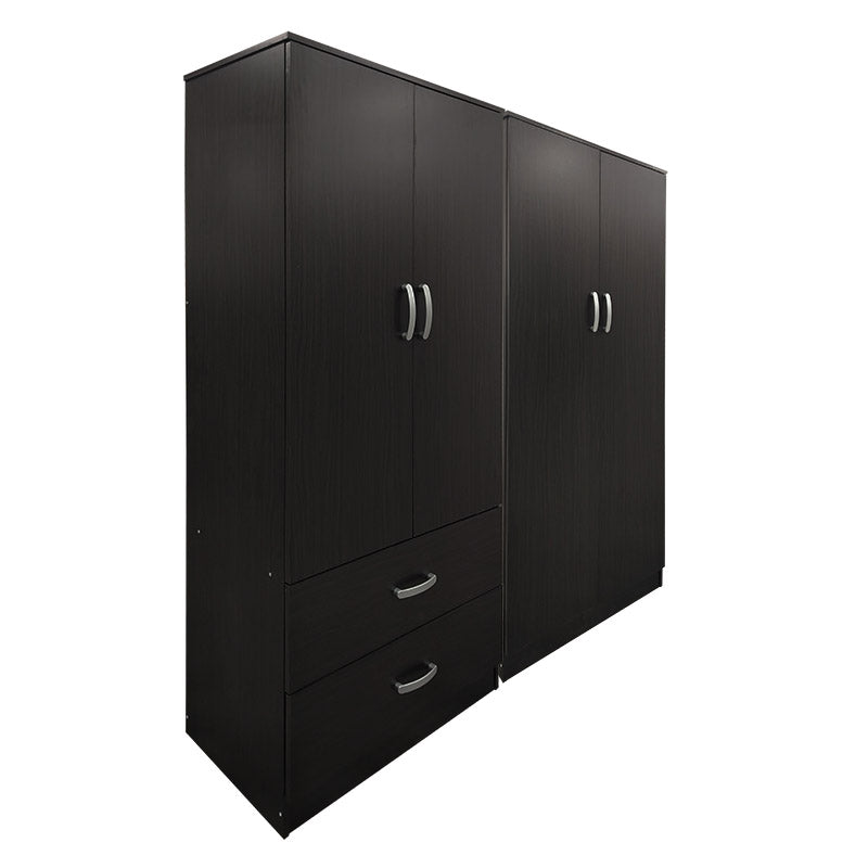 Ντουλάπα τετράφυλλη Athos pakoworld wenge 160x42x180εκ