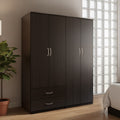 Ντουλάπα τετράφυλλη Athos pakoworld wenge 160x42x180εκ