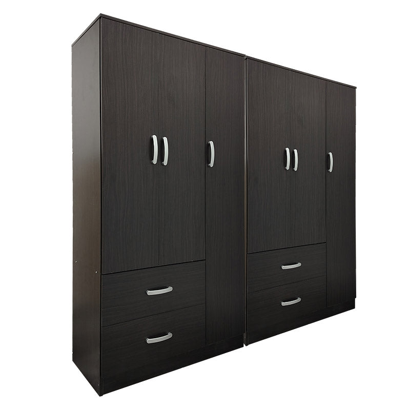 Ντουλάπα εξάφυλλη Athos pakoworld wenge 180x42x180εκ
