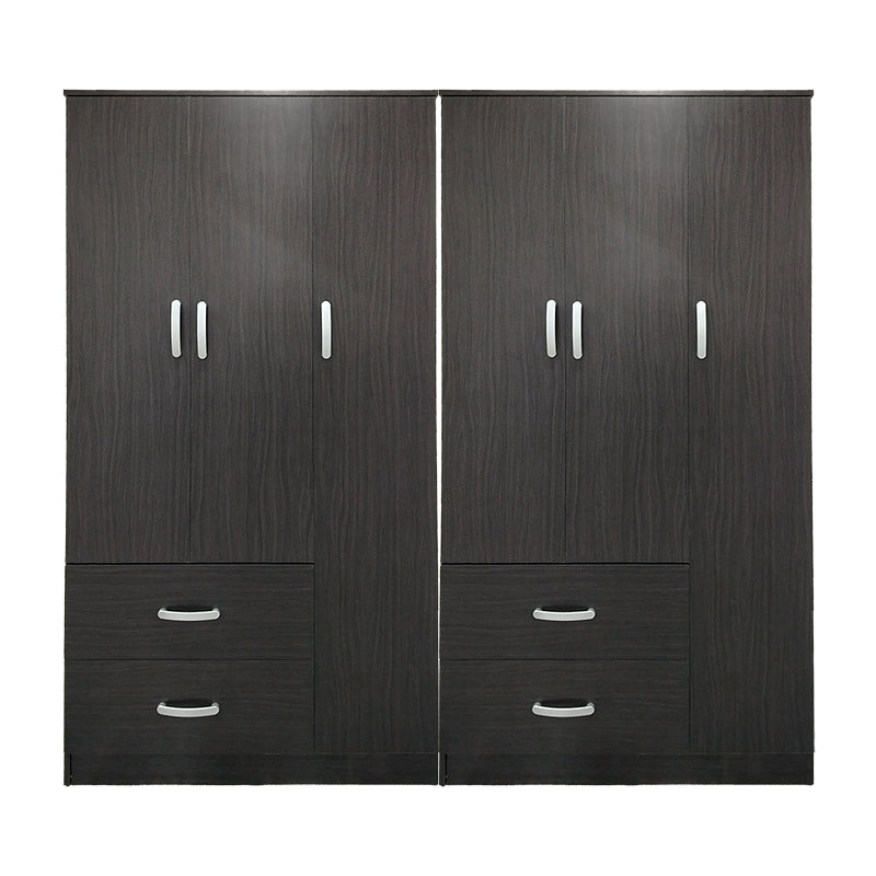 Ντουλάπα εξάφυλλη Athos pakoworld wenge 180x42x180εκ