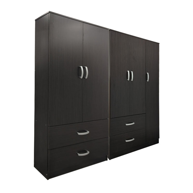 Ντουλάπα πεντάφυλλη Athos pakoworld wenge 170x42x180εκ