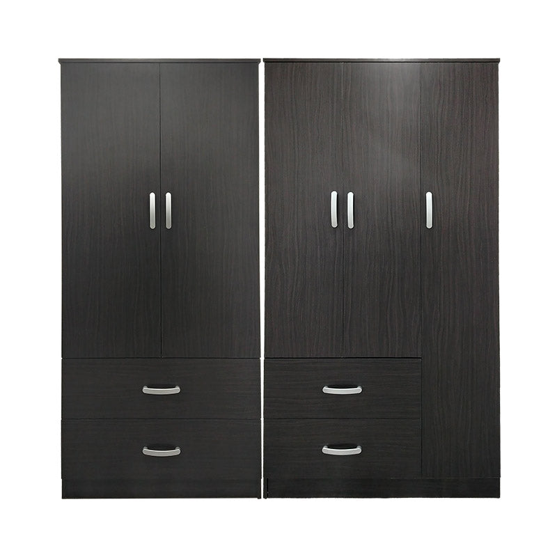Ντουλάπα πεντάφυλλη Athos pakoworld wenge 170x42x180εκ