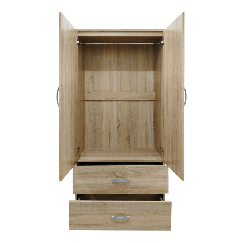 Ντουλάπα πεντάφυλλη Athos pakoworld sonoma 170x42x180εκ