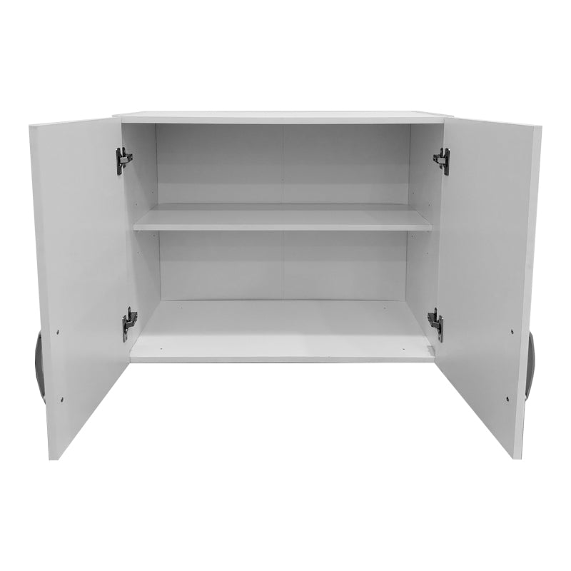 Ντουλάπα πεντάφυλλη με πατάρι Athos I pakoworld λευκή 170x42x240εκ
