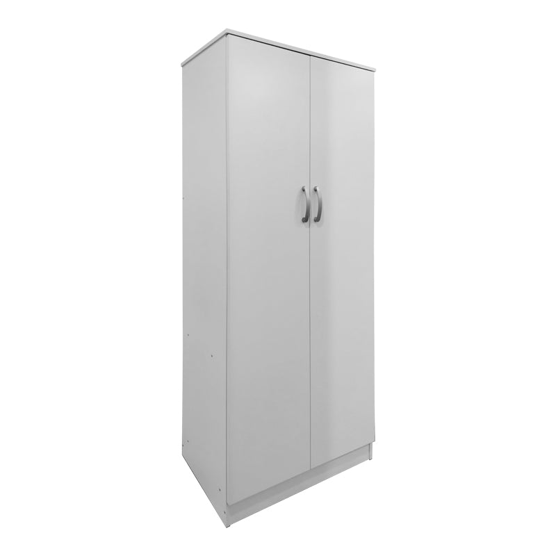 Ντουλάπα εξάφυλλη με πατάρι Athos ΙΙ pakoworld λευκή 240x42x240εκ