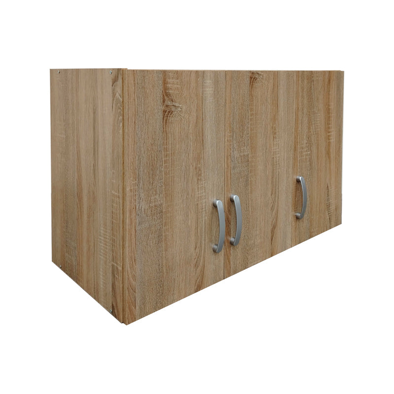 Ντουλάπα πεντάφυλλη με πατάρι Athos pakoworld sonoma 170x42x240εκ