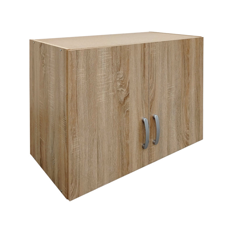 Ντουλάπα εξάφυλλη με πατάρι Athos ΙΙ pakoworld sonoma 240x42x240εκ