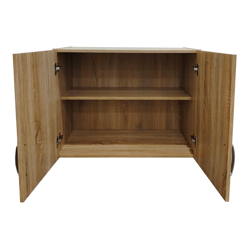 Ντουλάπα εξάφυλλη με πατάρι Athos ΙΙ pakoworld sonoma 240x42x240εκ