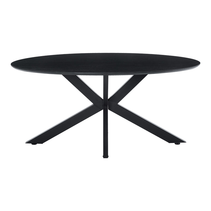 Τραπέζι Makrey pakoworld μαύρο mdf- μεταλλικά πόδια 160x90x75εκ