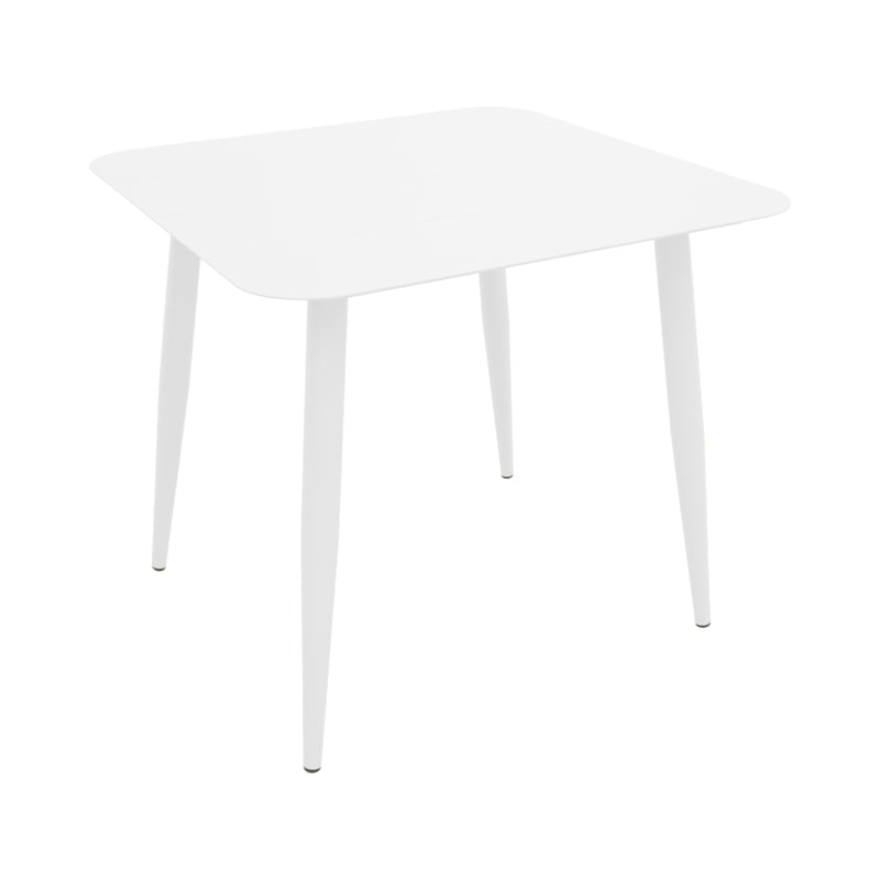 Τραπέζι Vista pakoworld αλουμίνιο σε λευκή απόχρωση 80x80x72εκ