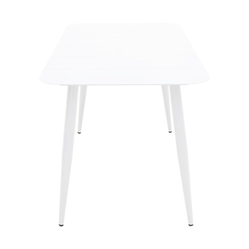 Τραπέζι Vista pakoworld αλουμίνιο σε λευκη απόχρωση 150x80x72εκ