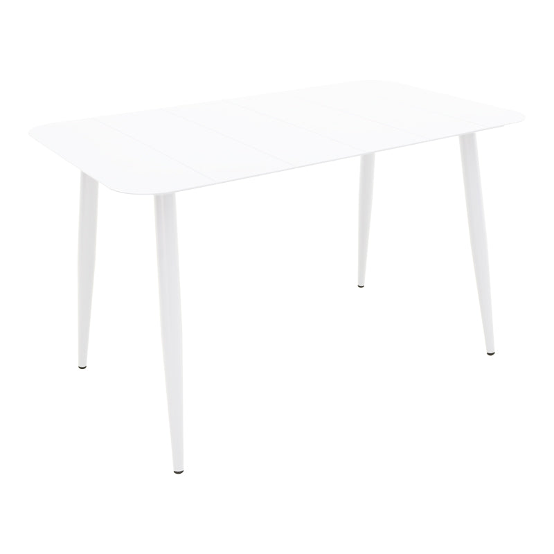 Τραπέζι Vista pakoworld αλουμίνιο σε λευκη απόχρωση 150x80x72εκ