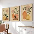 Πίνακας σε καμβά Gielo pakoworld τρίπτυχος με ψηφιακή εκτύπωση και πλαίσιο 40x2x60εκ
