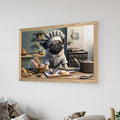 Πίνακας Woof pakoworld με ψηφιακή εκτύπωση και πλαίσιο 48x1.5x33εκ