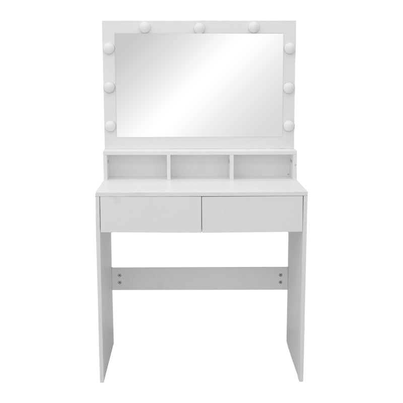 Τουαλέτα κρεβατοκάμαρας Vanity pakoworld με led λευκό 80x40x140εκ