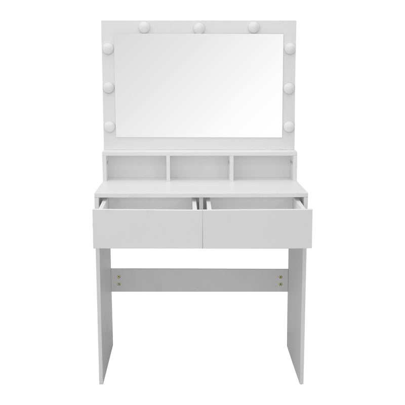 Τουαλέτα κρεβατοκάμαρας Vanity pakoworld με led λευκό 80x40x140εκ