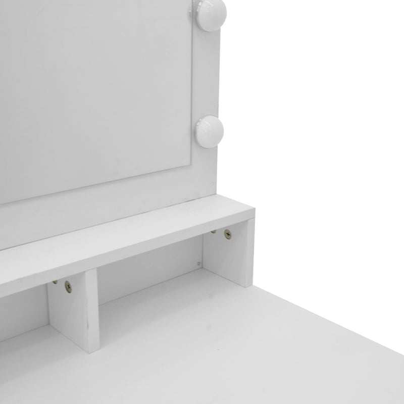 Τουαλέτα κρεβατοκάμαρας Vanity pakoworld με led λευκό 80x40x140εκ