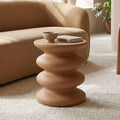 Βοηθητικό τραπέζι Jonne pakoworld MGO terracotta Φ40x46εκ