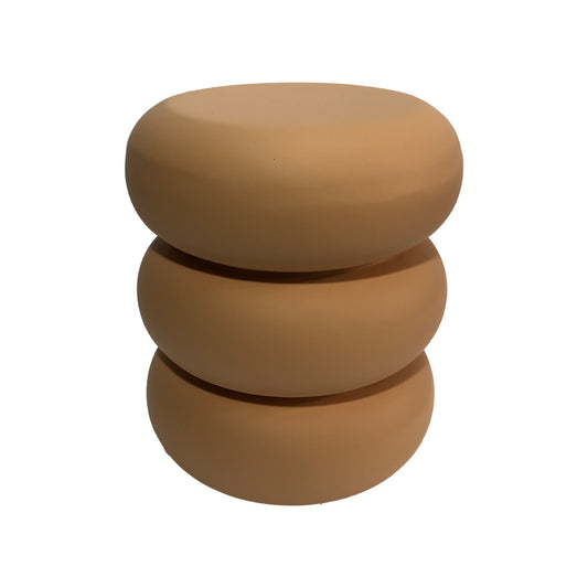 Βοηθητικό τραπέζι Zoubi pakoworld MGO  terracotta Φ35x43εκ
