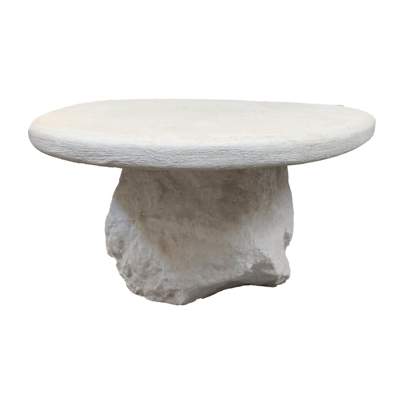 Τραπέζι σαλονιού Zinol pakoworld mdf-polyresin λευκό 105x62x32εκ