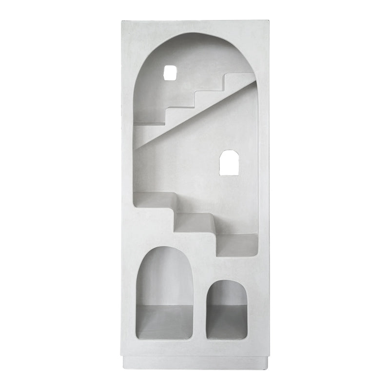 Βιβλιοθήκη-ραφιέρα Boolten pakoworld mdf λευκό 80x38x190εκ