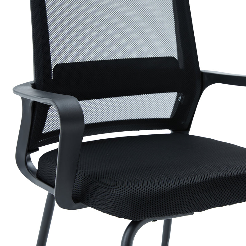 Καρέκλα επισκέπτη Palma pakoworld mesh μαύρο 46x52x94εκ