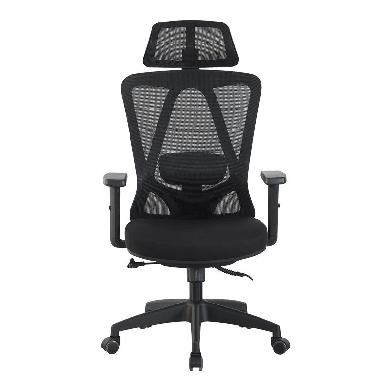 Καρέκλα γραφείου διευθυντή Magida pakoworld mesh μαύρο 58.5x66x115-125εκ