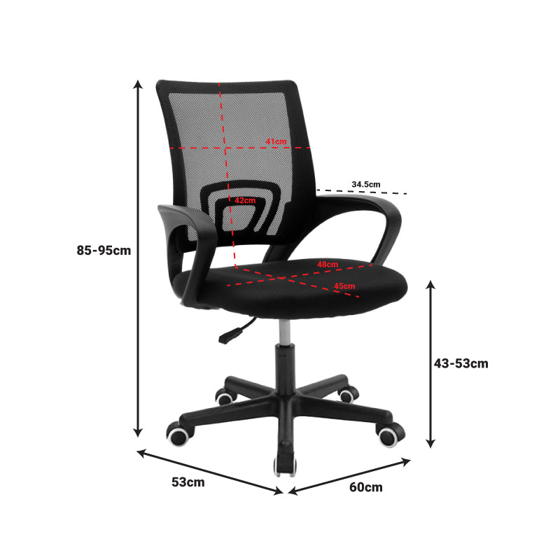 Καρέκλα γραφείου Berto pakoworld με ανάκλιση ροζ mesh ύφασμα και βάση χρωμίου 60x48x85-95εκ